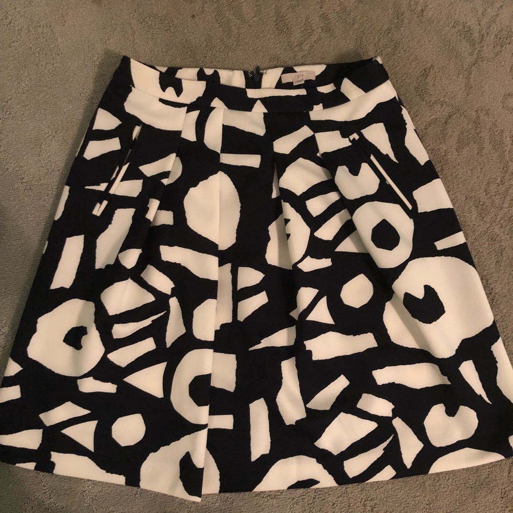 Loft Patterned Skirt - image 1